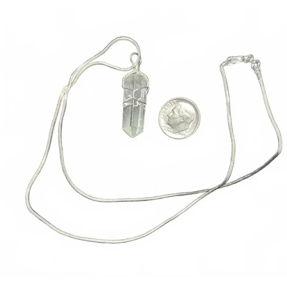 X Glide Quartz Crystal Necklace
